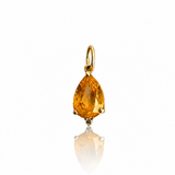 GOLDEN LIGHT – yellow sapphire pendant – 18 k gold