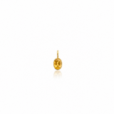 CITRINE – charm – 18 k gold