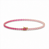 ROSÉ OMBRÉ SAPPHIRE – natural sapphire bracelet – 14 k gold