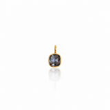 BLUE SAPPHIRE – charm – 18 k gold