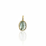 AQUAMARINE – charm – 18 k gold