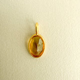 CITRINE – charm – 18 K gold