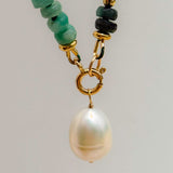 LUMINOUS PEARL – pearl charm – 22 k  gold vermeil