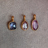 PINK SAPPHIRE – charm – 18 K gold