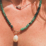 LUMINOUS PEARL – pearl charm – 22 k  gold vermeil