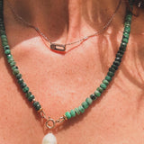 EMERALD FLOW – necklace – 14 k gold