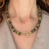 EARTH SHIMMER – necklace – gold plated silver