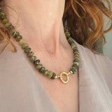 EARTH SHIMMER – necklace – gold plated silver