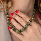 EARTH SHIMMER – necklace – gold plated silver
