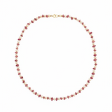 RADIANT GRACE – tourmaline & pearl necklace – 14 k gold