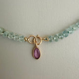 PINK SAPPHIRE – charm – 18 K gold