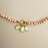 AAA ETHIOPIAN OPAL – charm – 18 K gold