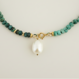 EMERALD FLOW – necklace – 14 K gold
