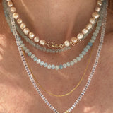 KYANITE – charm – 18 K gold