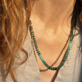 EMERALD FLOW – necklace – 14 k gold