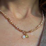 PERIDOT – charm – 18 K gold