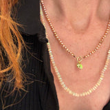 MORNING BLUSH – Ethiopian Opal Necklace – 18 K gold