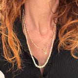 MORNING BLUSH – Ethiopian Opal Necklace – 18 K gold