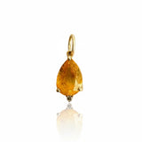 GOLDEN LIGHT – yellow sapphire pendant – 18 k gold