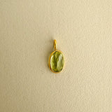 PERIDOT – charm – 18 K gold