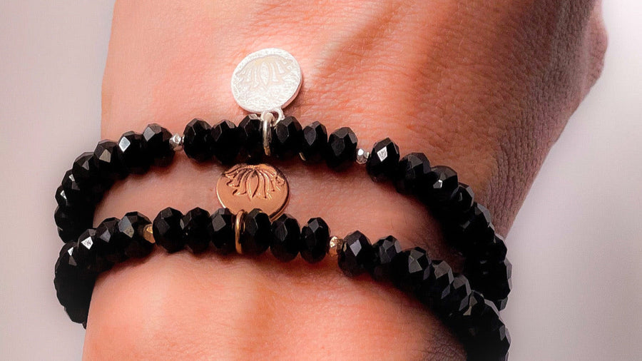 BLACK LUMINANCE Mala-Bracelet
